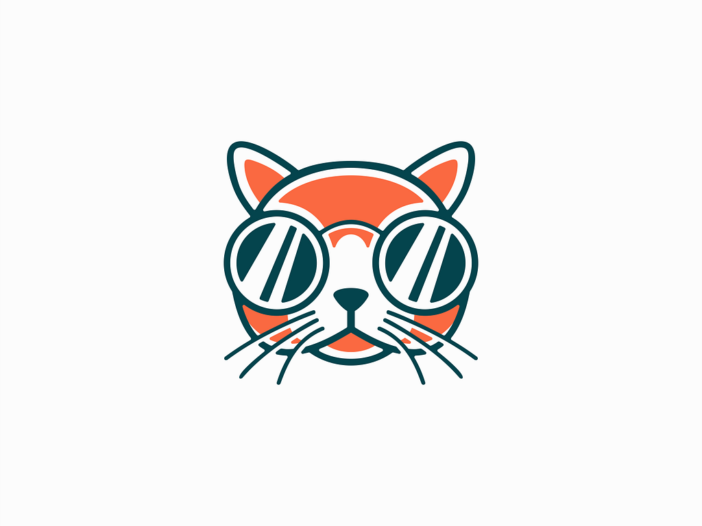 Cool Cat Logo by UNOM design on Dribbble