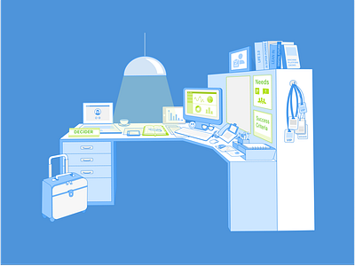 User Persona Desk Illustrations - II illustration