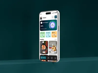 Healthy Meal Tracker Mobile App apps design delivery apps design food food apps food delivery apps mobile apps mobile design resturent apps ui ux