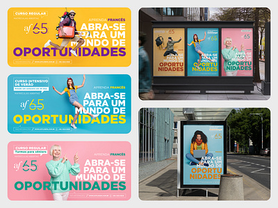 Alliance Française Brazil 65 Years Campaign campaign graphic design language print