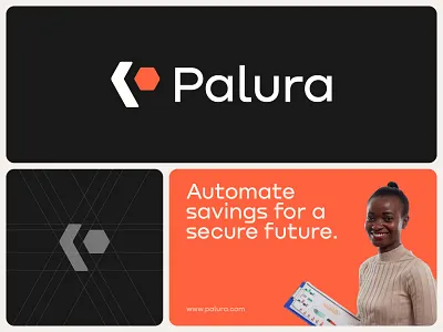 Palura - Logo & brand identity abstract logo brand design brand identity branding finance fintech identity investment lettermark logo logo design mark minimal logo monogram p p logo symbol tech logo technology logo visual identity design