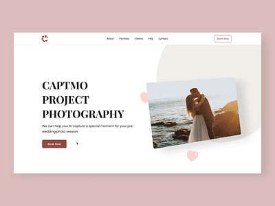 Photography Studio: Landing Page Website figma interaction interaction design interactive landing page photography studio prototyping ui design ux design website