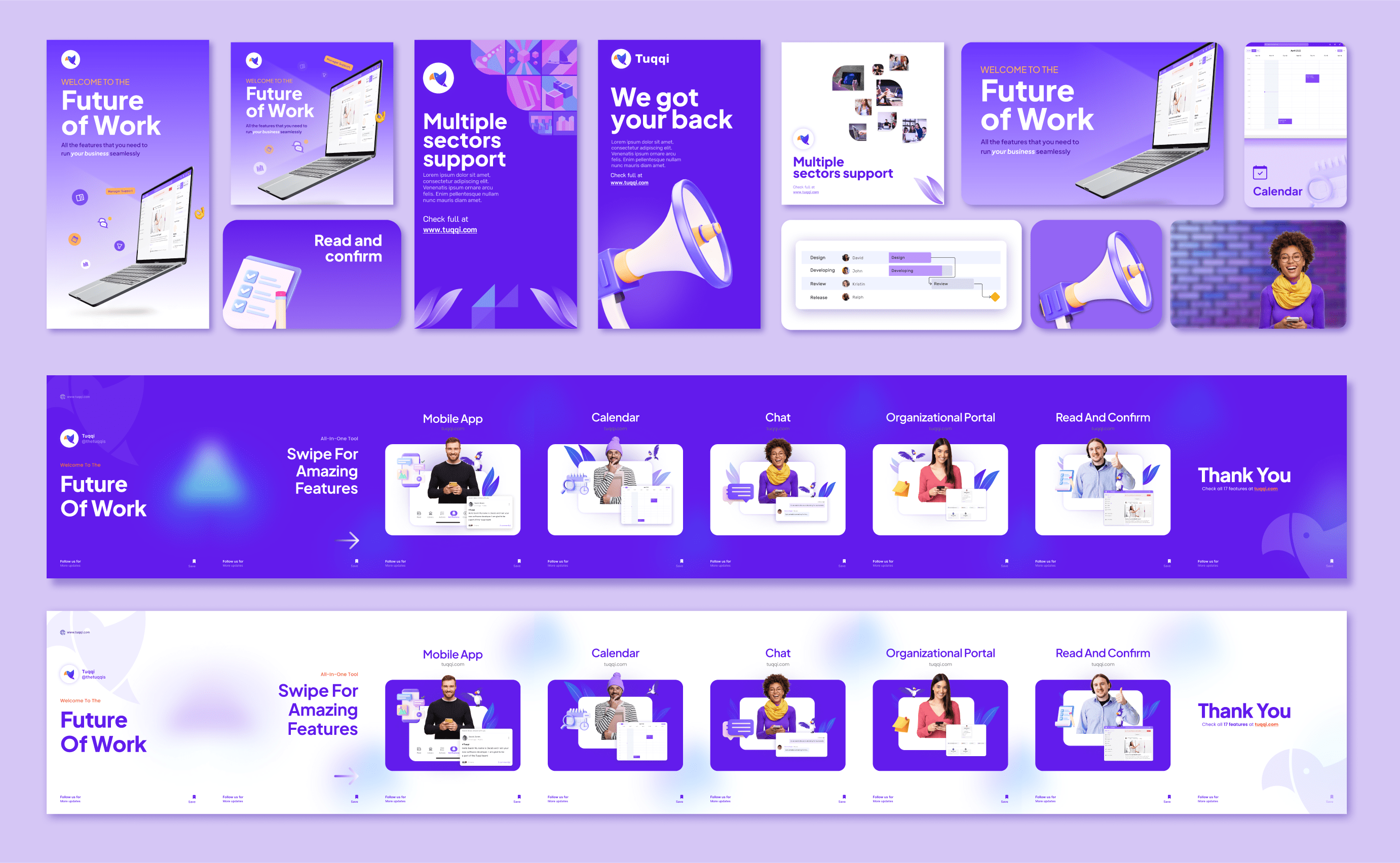 Social media content set