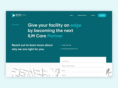 Contact Page - Clinical Service Providers Website clinic contact corporate design doctor hospital medical motion design nursing ui visual design webdesign