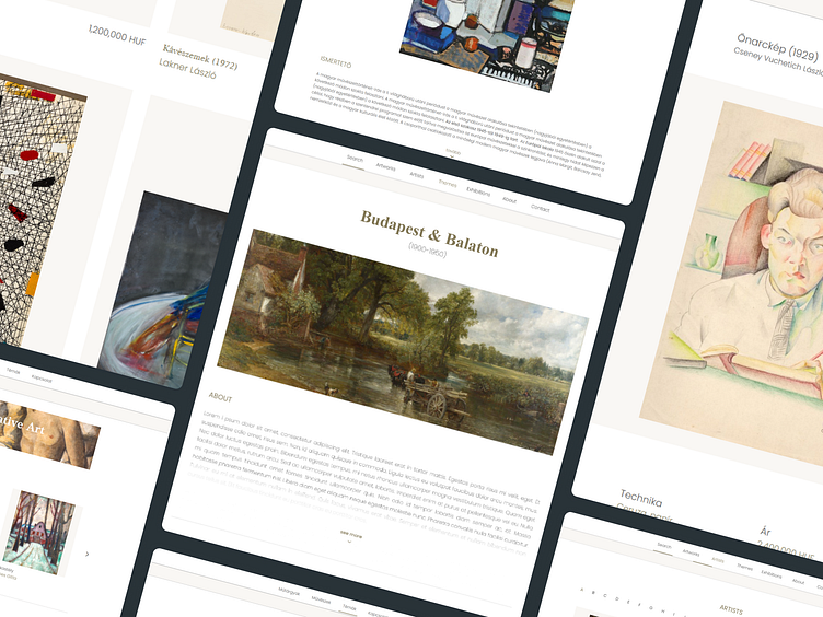 November - Hungarian Art Gallery by VeryCreatives on Dribbble