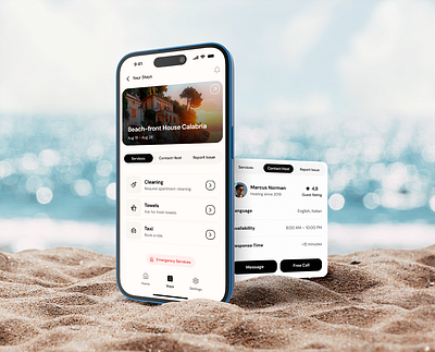Travel Assistance App Design apartment app booking design hotel minimal mobile travel trip ui ux vacation