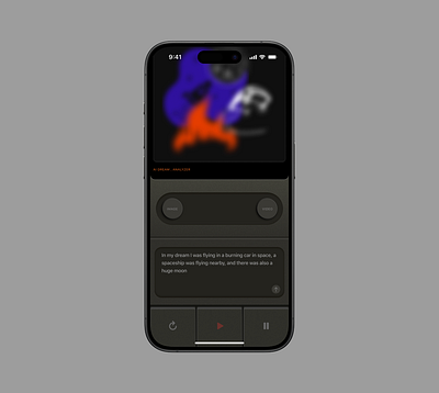 Dream Analyzer app design graphic design mobile app ui ux