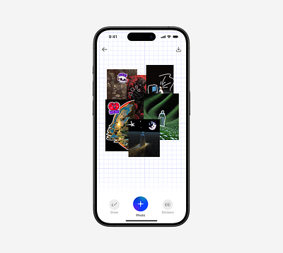 Photo Collage app design graphic design mobile app ui ux