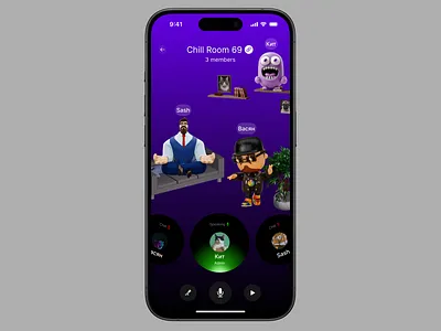 Chill Room app design graphic design illustration mobile app ui ux