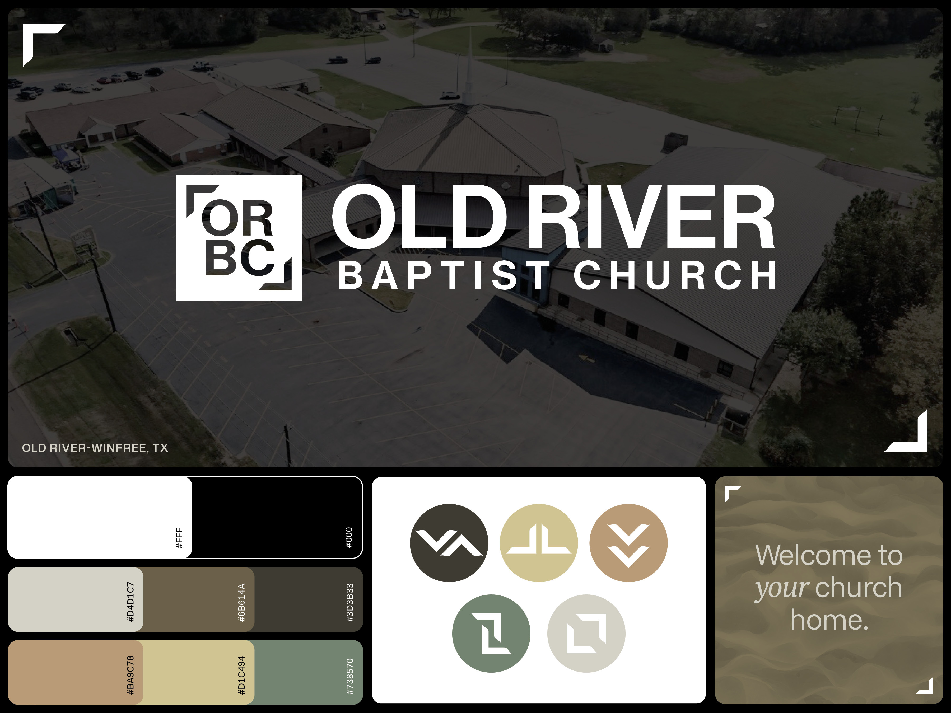 Example of Brand Board and Logo Refresh for Old River Baptist Church