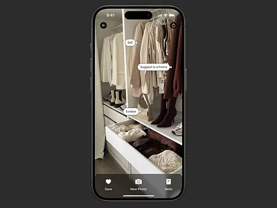 Digital Wardrobe Cleaner app design graphic design mobile app ui ux