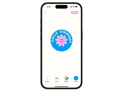 Sticker creator app design graphic design illustration mobile app ui ux vector