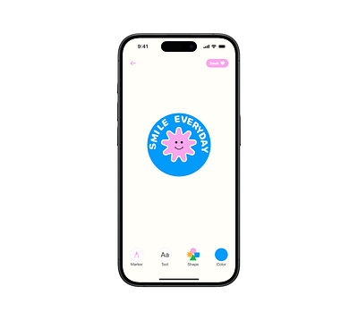 Sticker creator app design graphic design illustration mobile app ui ux vector