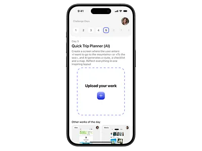 Challenge app app design graphic design illustration mobile app ui ux