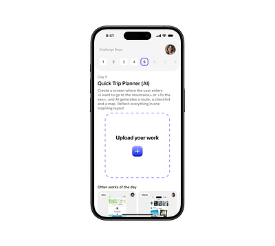 Challenge app app design graphic design illustration mobile app ui ux