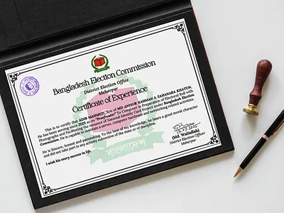 Experience Certificate Design- EC 2025 branding graphic design logo