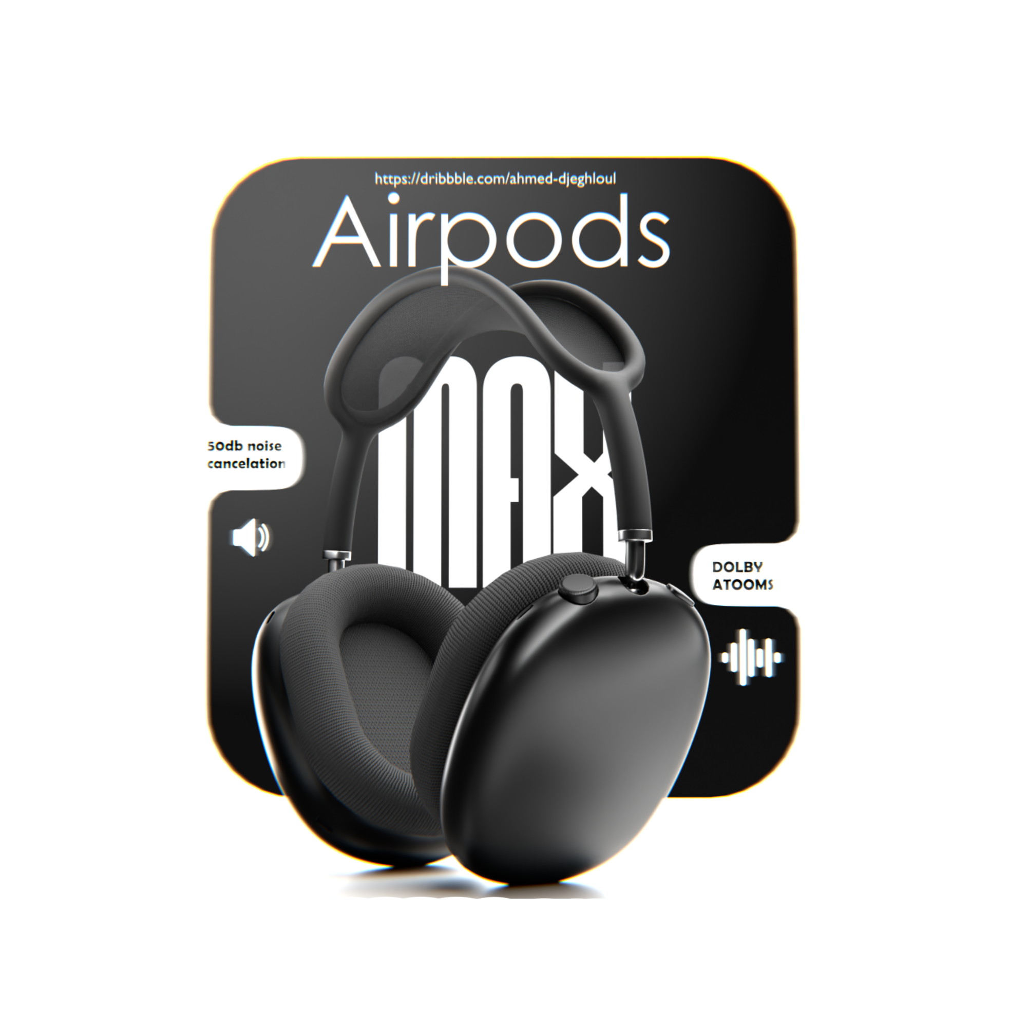 Headphones realistic 3D Render 3d 3d design 3d modeling 3d rendering blender cycles design substance painter