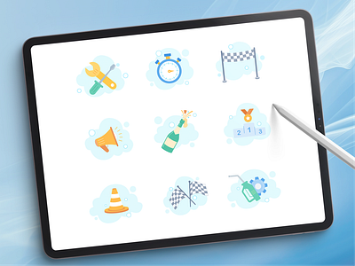 🏁 Race-ready UI illustrations for Cisco’s CX Cloud graphic design illustration