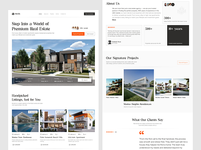 Luxury Real Estate Website — Modern & Responsive interface product service startup ui ux web