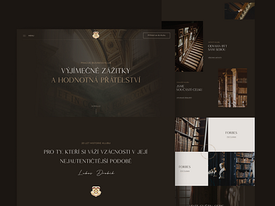 Prague Business Club • Web brownweb business design luxury minimalistic minimalistweb modernweb ui ux web website