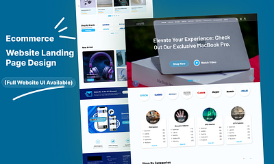 Modern E-Commerce Landing Page UI Design design e commerce ui figma modern figma design online store design responsive website ui restaurant website ui ui uiux web design