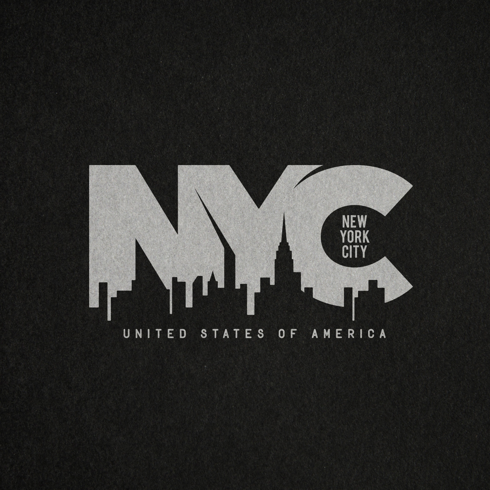 NYC - New York City t-shirt typography design graphic design new york nyc usa