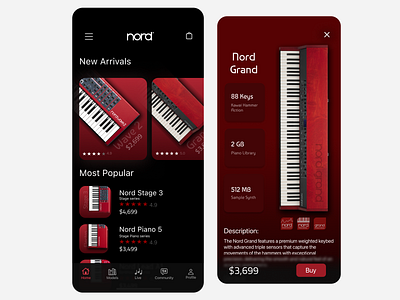 Nord Keyboards | App UI Design app appui branding design icon illustration logo minimal mobileapp typography ui vector webdesign