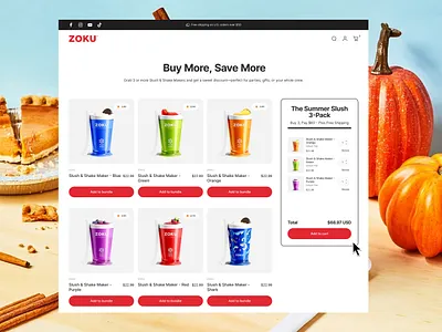 ZOKU Redesign Shots (Bundler and More) branding build a bundle bundler design design agency ecommerce redesign shopify agency ui