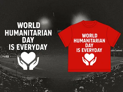 World Humanitarian day 2025 | 2026 clothing merch t-shirt design t shirt world humanitarian day world humanitarian day design world humanitarian day vector