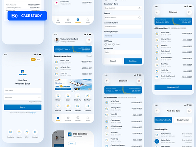 Brac Bank Mobile App Redesign ( Case study ) banking app case study clean dribbble best shot experience design finance fintech mobile app mobile banking money app payment payment app payment method redesign research ui uiux case study user ux wallet