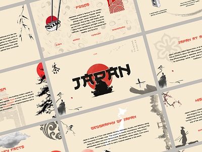 Japan - Country Presentation Template design designer doradsn figma graphic design illustration opacityauthor pitchdeck presentation template rehan raihan ui ux