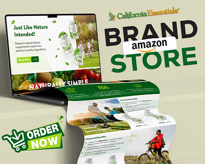 Brand Storefront Design for Amazon. a content amazon creatives amazon graphics amazon storefront design brand landing page listing images store design