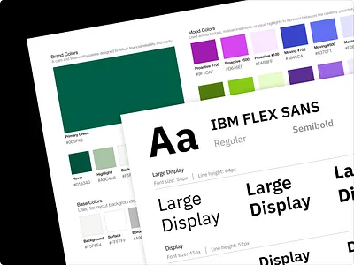 Banking design system — calm UI for serious money. colors design system figma fintech product design tokens typography