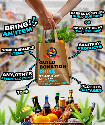 UWI GUILD: DONATION DRIVE branding graphic design infographic