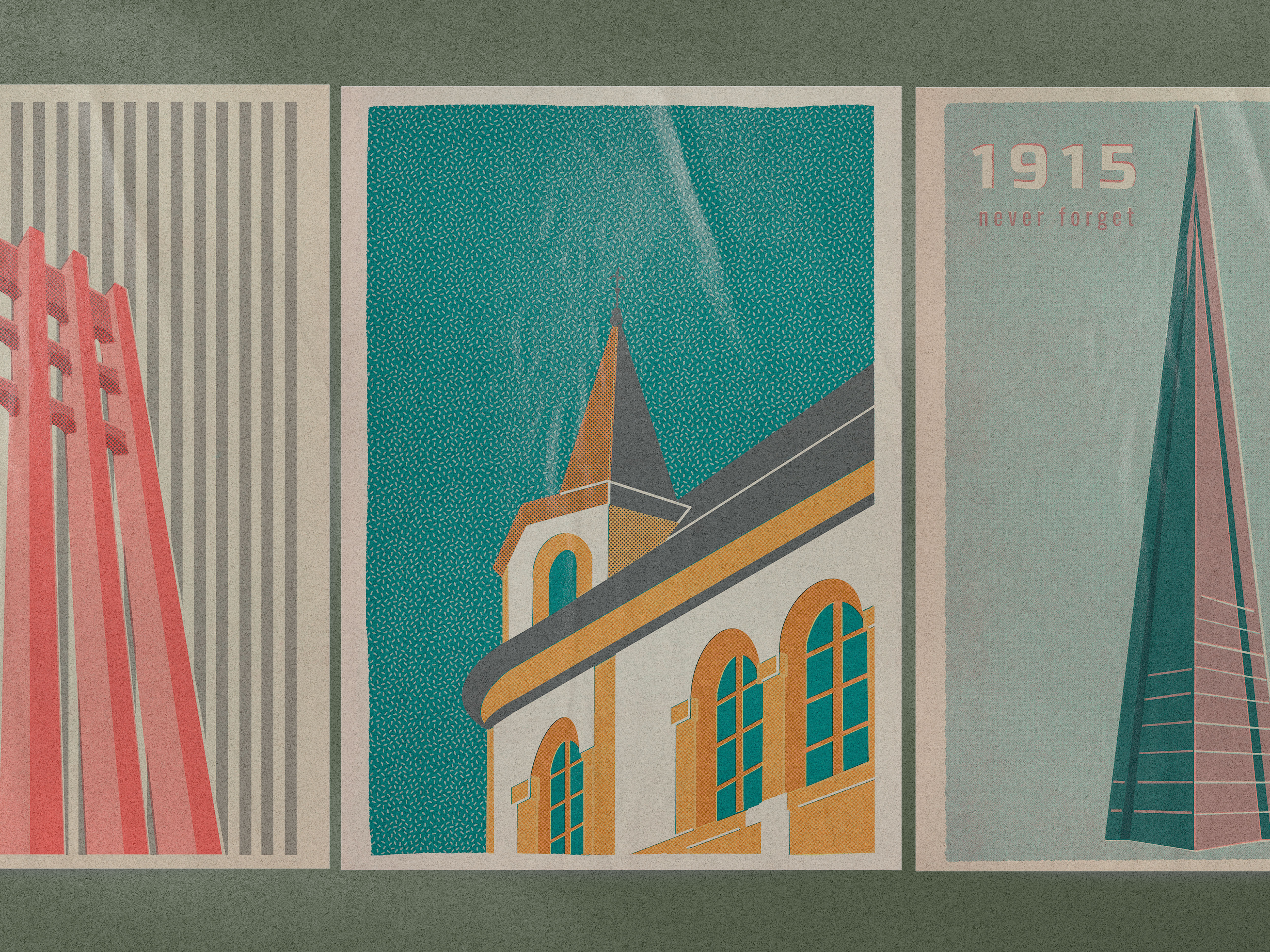 Example of Illustrated Vintage Poster Design