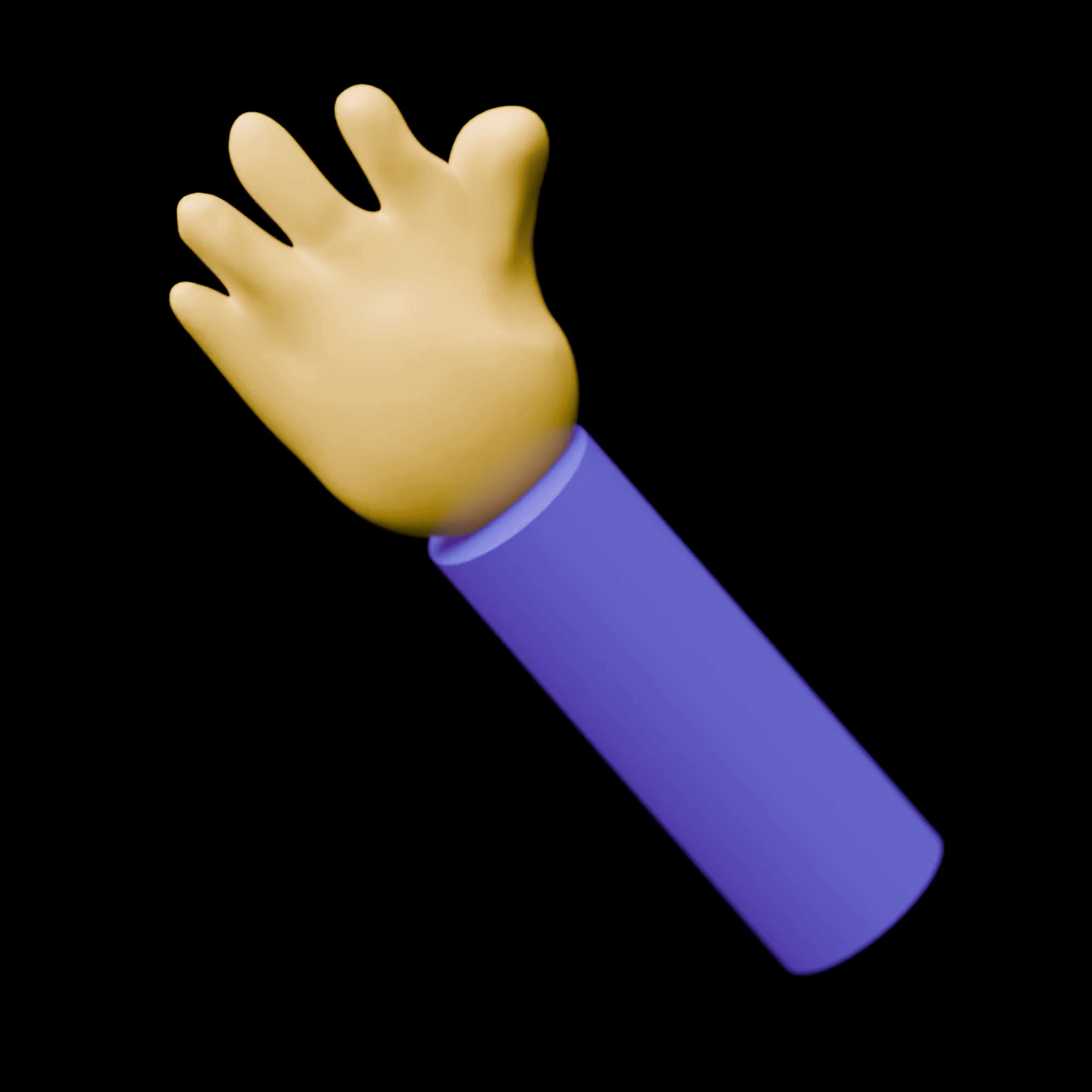 Gimme a thumbs up! 3d animation icon illustration motion graphics vector