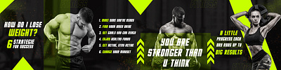 Gym (Social media Design) fitness graphic design gym photoshop social media design social media post sports ui ux