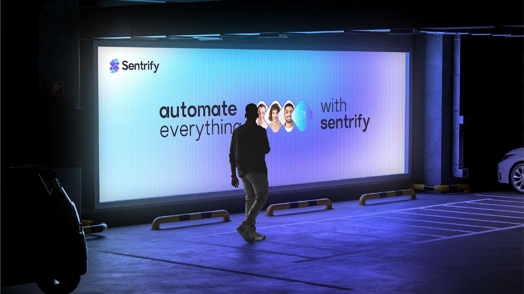 Sentrify Logo And Visual Identity brand identity logo logo design saas logo visual identity