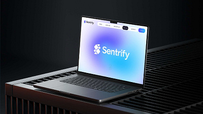 Sentrify Logo And Visual Identity brand identity logo logo design saas logo visual identity