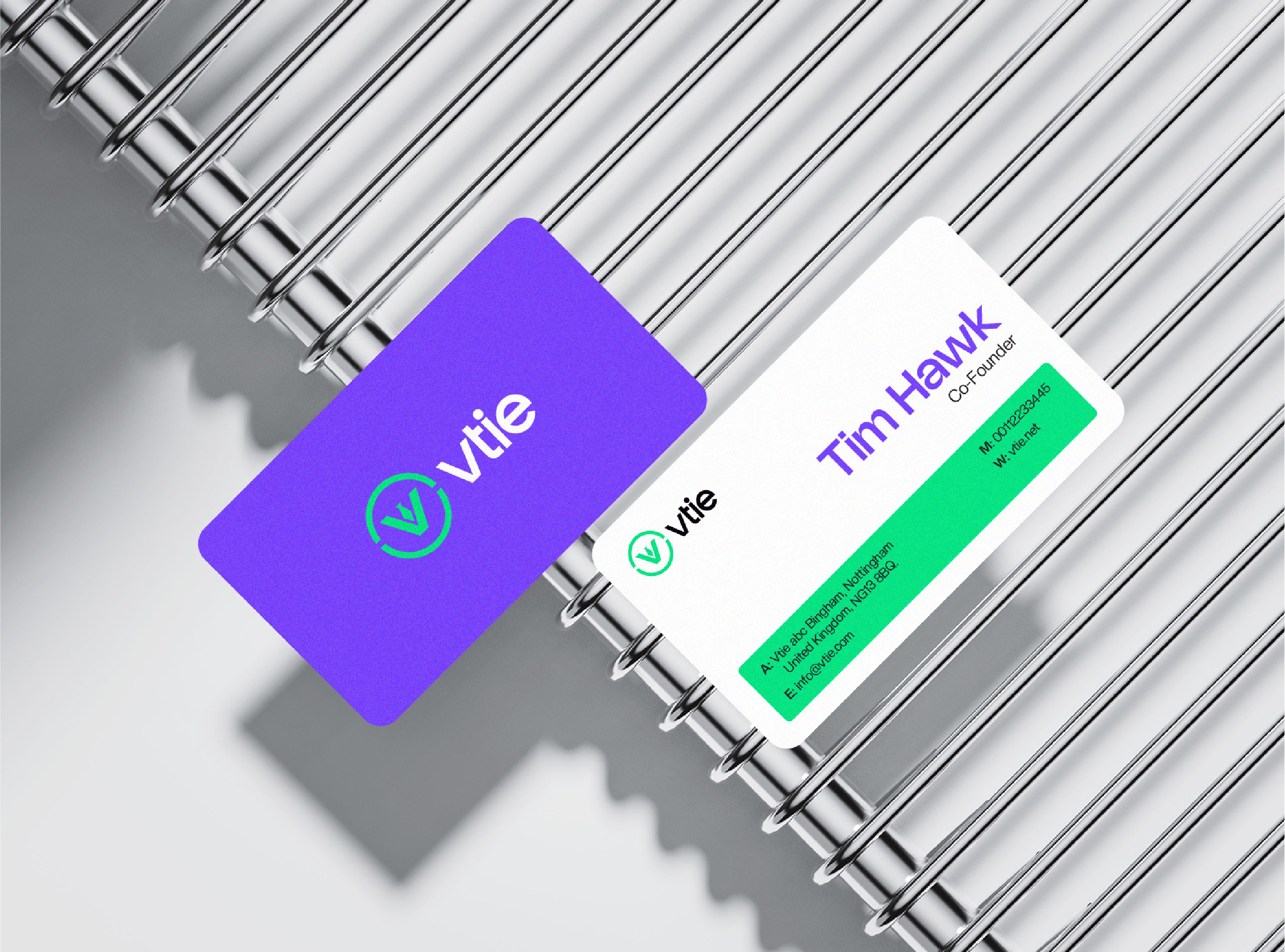 Vtie - Recuritement Company Brand Design branding graphic design logo