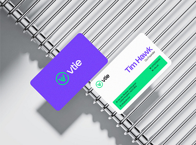 Vtie - Recuritement Company Brand Design branding graphic design logo