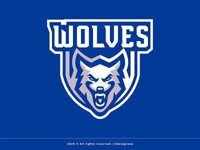 Wolves Badge aggressive wolf branding design esports illustration logo mascot wolf crest wolf logo wolf mascot wolf sports logo wolfbadge wolves wolves badge wolves crest wolves design wolves mascot wolves sports logo