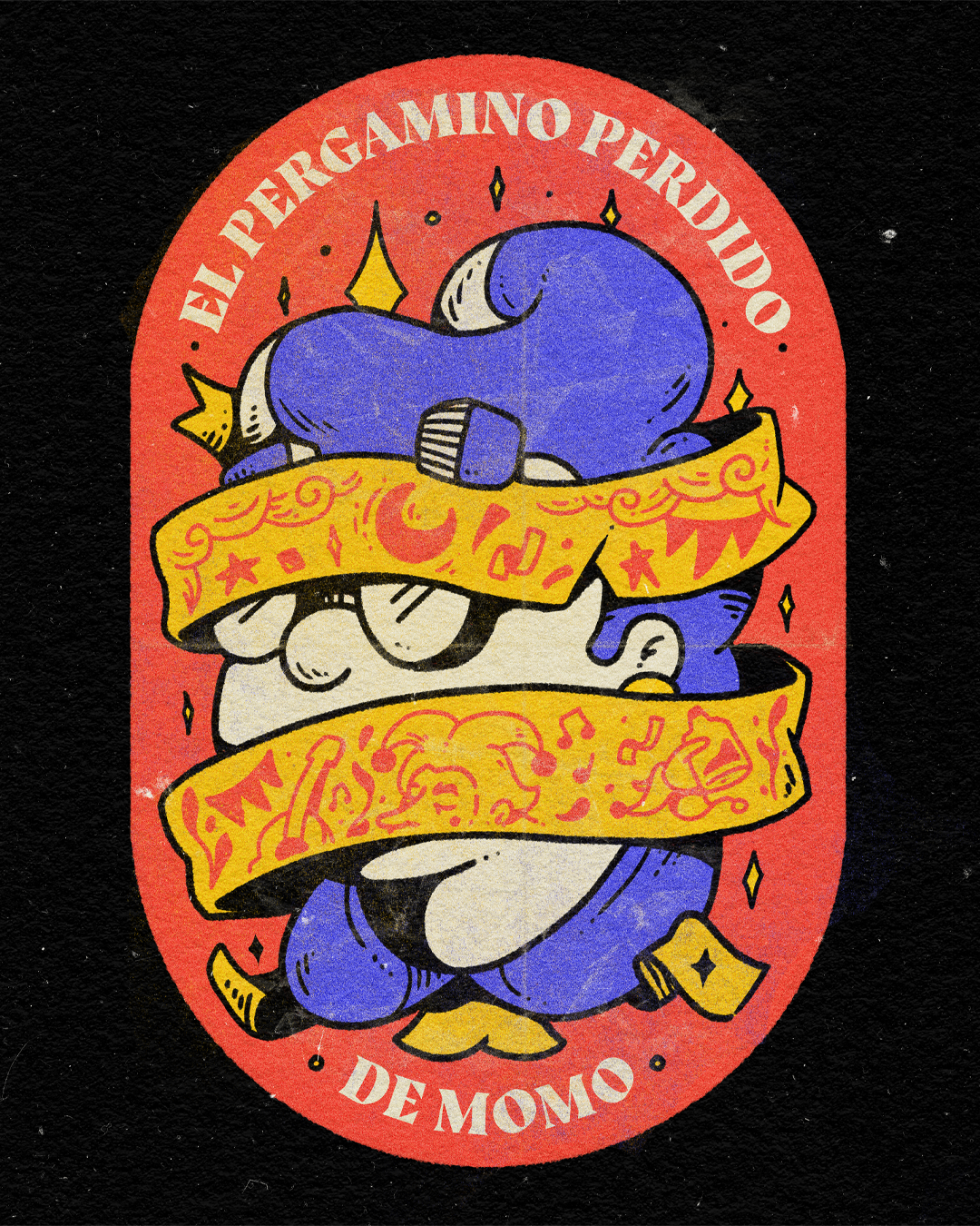 La Vecina de Magoya 26 character colorful colors design eyes face illustration logo murga pop scroll uruguay