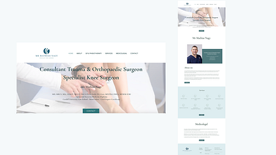 Knee Doc - web design for medical staff logo ui web webdesign website design wix