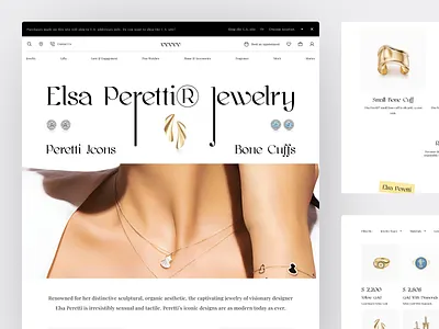 Jewelry - Jewellery E-Commerce Website accessories beauty beauty product bracelet e commerce ecommerce landing page luxury marketplace necklace product ring shop shopify store ui web design website