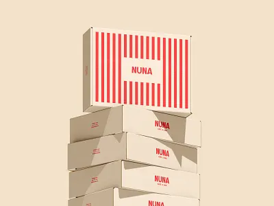 Packaging: Nuna brand identity branding design graphic design minimal packaging