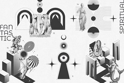 Fantastique Vector Archives print design