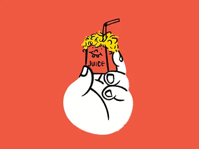 Juice boy 🧃 design doodle funny hand illo illustration juice juicebox lol sketch