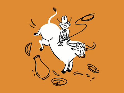 Unbullievable 🐂 boy bull design doodle funny illo illustration lol sketch
