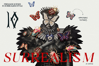 Cryptic. Mixed Media Collage print design